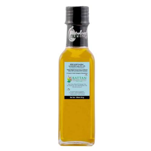 Nutriorg: Certified Organic Flaxseed Oil - 100 ml (Pack of 2 )