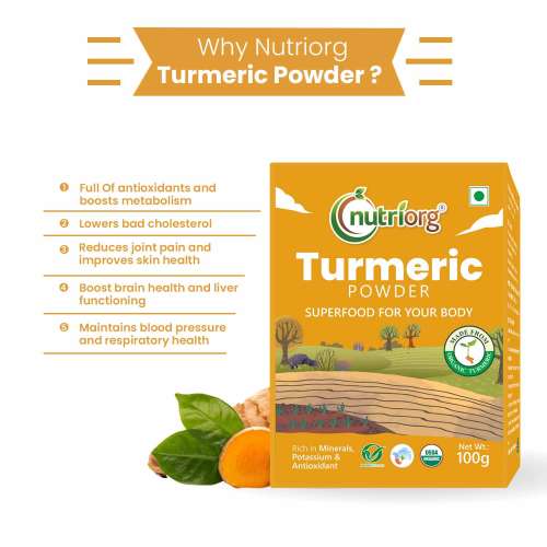 Nutriorg: Certified Organic Turmeric Powder - 100 gm