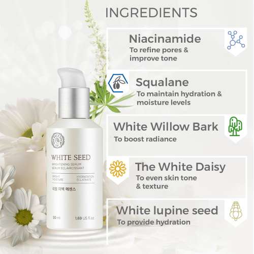 The Face Shop: White Seed Brightening Serum - 50 ml (Unisex)