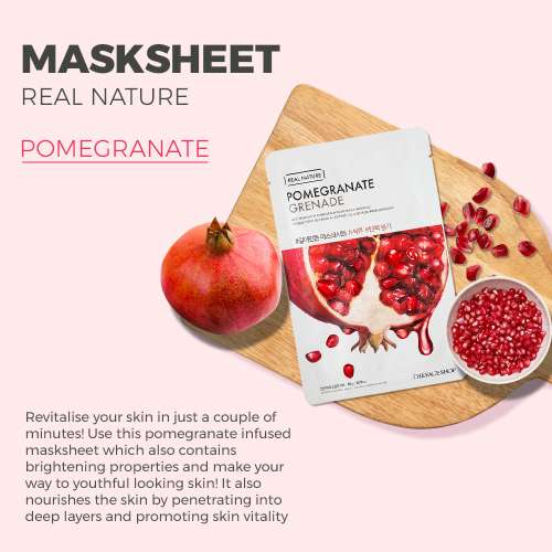 The Face Shop: Real Nature Pomegranate Face Mask - 20 gm