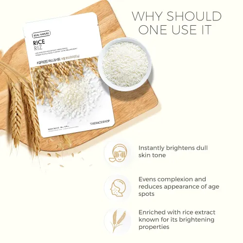 The Face Shop: Real Nature Rice Face Mask 20gm