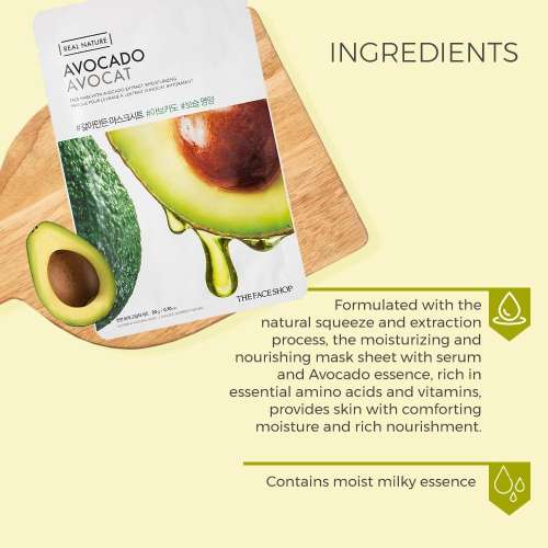 The Face Shop: Real Nature Avocado Face Mask - 20 gm