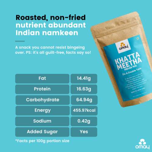 Omay Foods: Khatta Meetha Mix - Pack of 2 (400gm each)