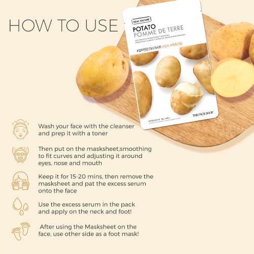 The Face Shop: Real Nature Potato Face Mask - 20 gm