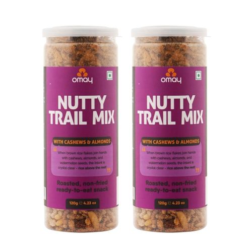 Omay Foods: Nutty Mix With Dry Fruits - Pack of 2 (120gm each)