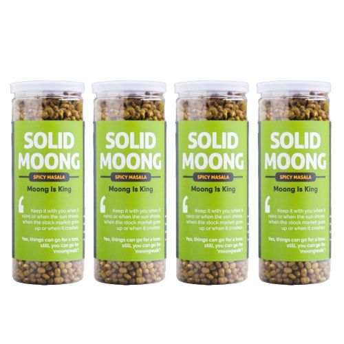 Omay Foods: Spicy Masala Solid Moong - Pack of 4 (150gm each)