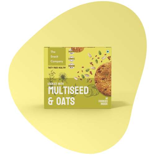 The Snack Company: Multiseed & Oats Cookies  210gm| Classic Flavor