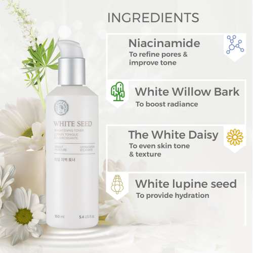 The Face Shop: White Seed Brightening Toner - 160 ml
