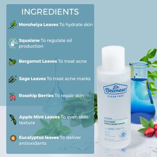 The Face Shop: Dr. Belmeur Clean Face Mild Lotion with Squalane - 145 ml