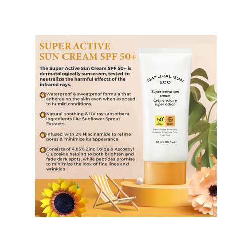 The Face Shop: Natural Eco Super Active Sun Cream 50ml