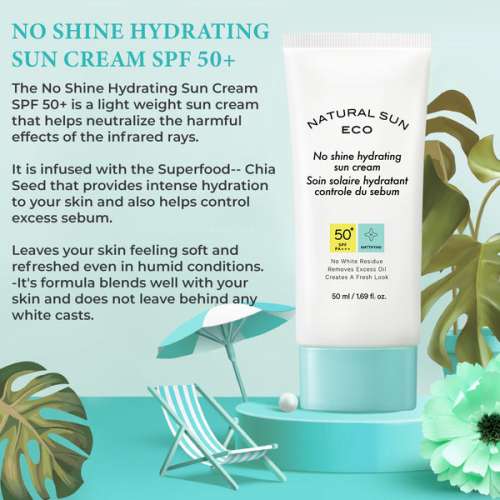 The Face Shop: Natural Eco No Shine Hydrating Sun Cream - 50 ml