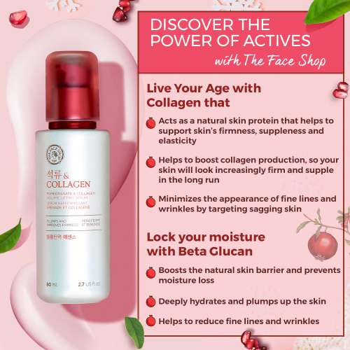 The Face Shop: Pomegranate and Collagen Volume Lifting Serum - 80 ml