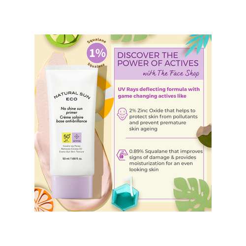 The Face Shop: Natural Eco No Shine Sun Primer - 50 ml