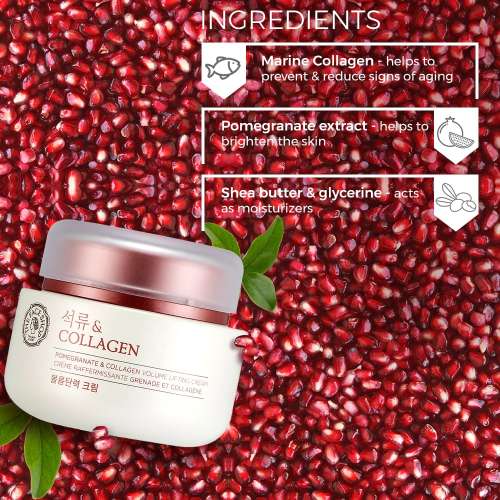 The Face Shop: Pomegranate and Collagen Volume Lifting Cream 100ml (Unisex)