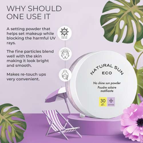 The Face Shop: Natural Eco No Shine Sun Powder - 13 gm