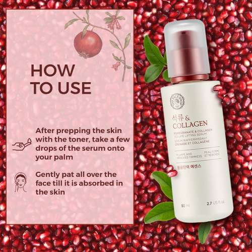 The Face Shop: Pomegranate and Collagen Volume Lifting Serum - 80 ml