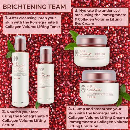 The Face Shop: Pomegranate and Collagen Volume Lifting Serum - 80 ml