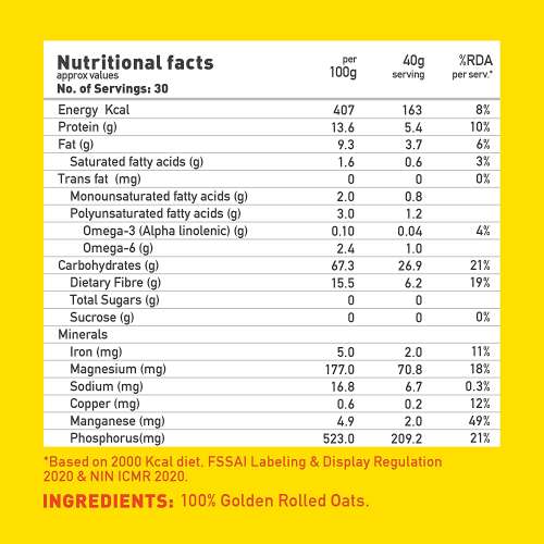 Yogabar: Rolled Oats - 1 kg