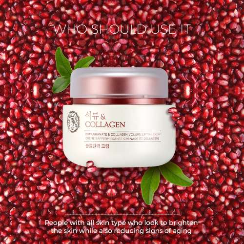 The Face Shop: Pomegranate and Collagen Volume Lifting Cream 100ml (Unisex)