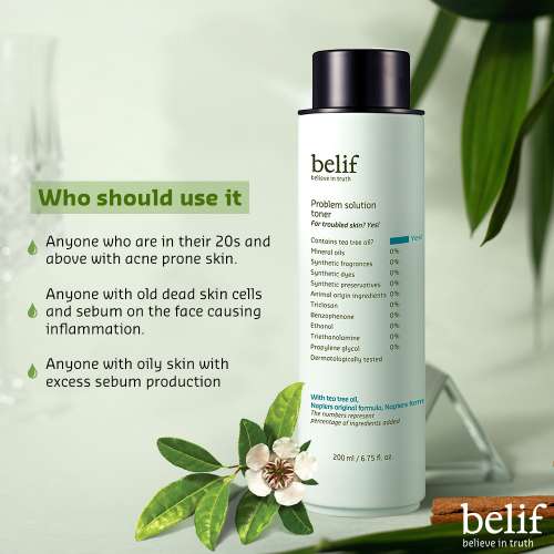 Belif: Problem Solution Green Toner - 200ml