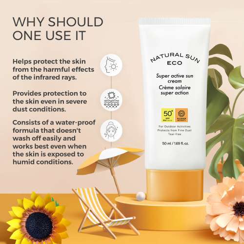 The Face Shop: Natural Eco Super Active Sun Cream 50ml