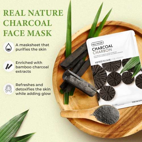 The Face Shop: Real Nature Charcoal Face Mask 20gm
