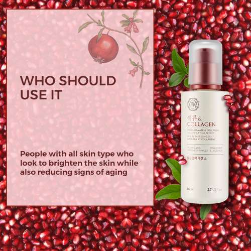 The Face Shop: Pomegranate and Collagen Volume Lifting Serum - 80 ml