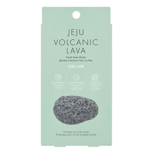 The Face Shop: Jeju Volcanic Lava 3 Step Impurity Removing Nose Strip Kit - 3 Strips