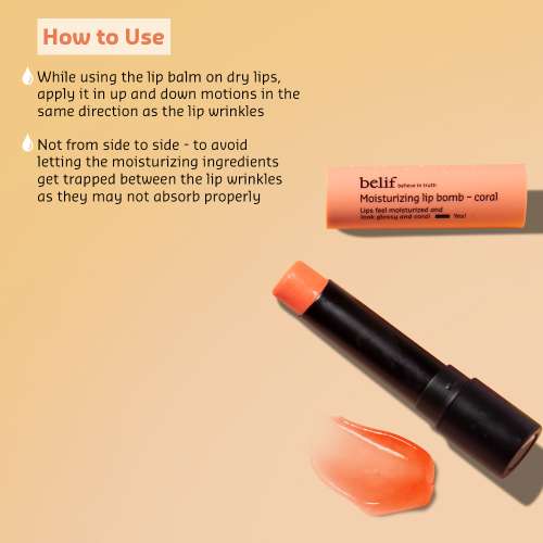 Belif: Moisturizing Lip Bomb Coral - 3Gm