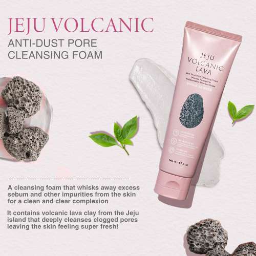 The Face Shop: Jeju Volcanic Lava Cleansing Foam - 150ml