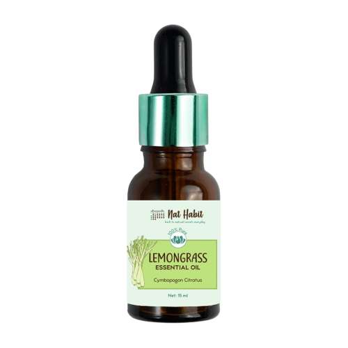 Nat Habit: Pure Lemongrass Essential Oil - 15ml