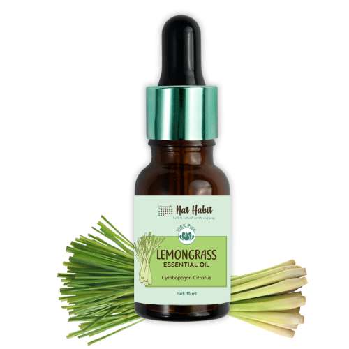 Nat Habit: Pure Lemongrass Essential Oil - 15ml