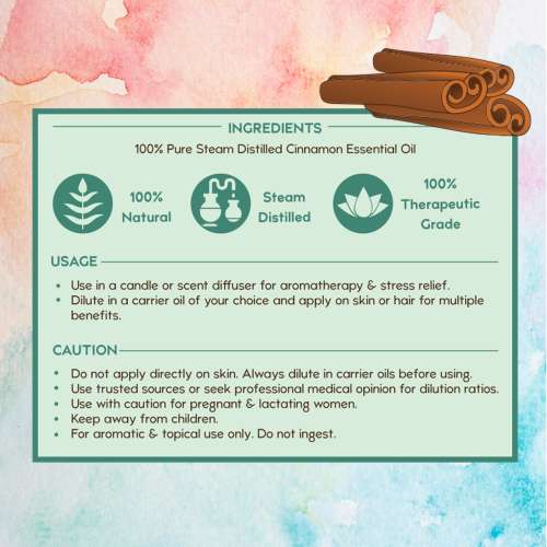 Nat Habit: Pure Cinnamon Essential Oil - 15ml