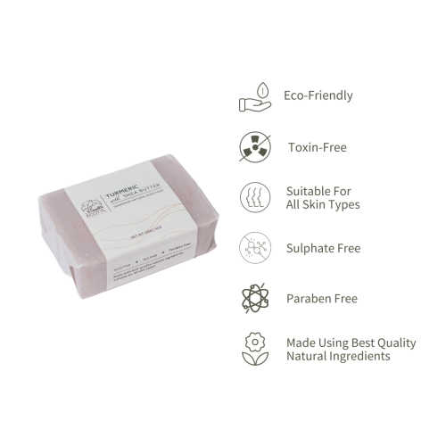 Ecotyl: Handmade Body Soap (Shea Butter - Turmeric) - 100 gm