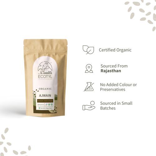 Ecotyl: Organic Ajwain - 100 gm