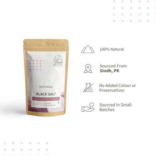 Ecotyl: Natural Black Salt Powder - 250 gm