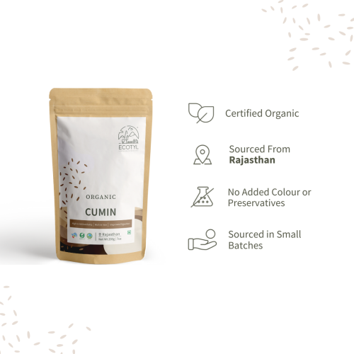 Ecotyl: Organic Cumin - 200 gm