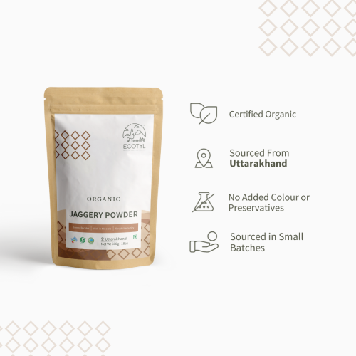 Ecotyl: Organic Jaggery Powder - 500 gm
