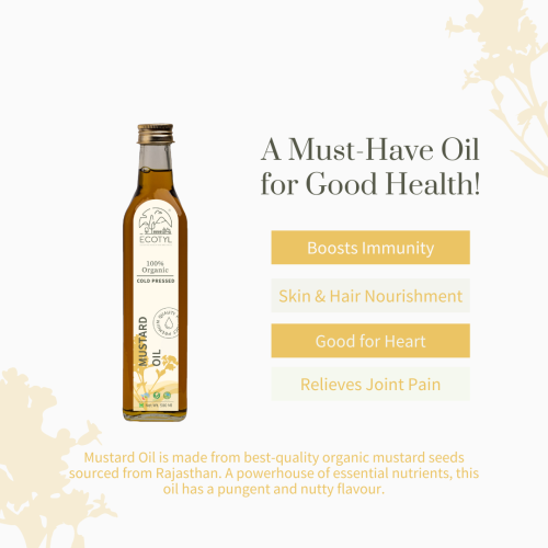 Ecotyl: Organic Cold-Pressed Mustard Oil - 500 ml