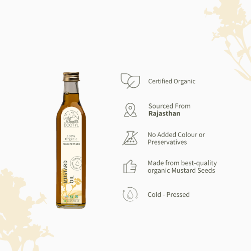 Ecotyl: Organic Cold-Pressed Mustard Oil - 500 ml