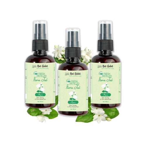 Nat Habit: Mogra Jal (Mogra Water) - 100ml (Pack of 3)