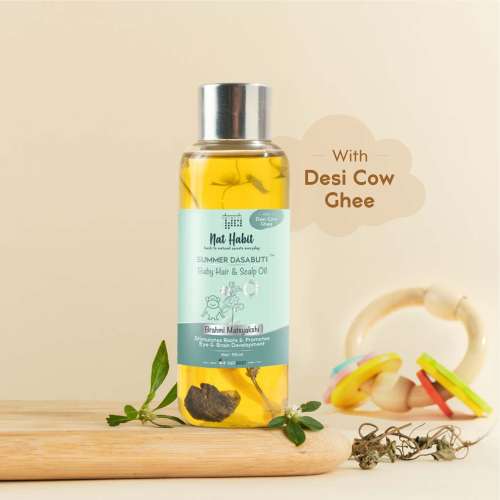 Nat Habit: SUMMER Baby Scalp & Hair Daily Massage Oil - 110ml