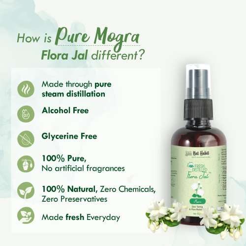 Nat Habit: Mogra Jal (Mogra Water) - 100ml (Pack of 3) Nat Habit: Mogra Jal (Mogra Water) - 100ml (Pack of 3)