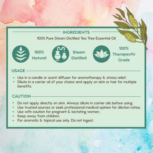 Nat Habit: Pure Tea Tree Essential Oil - 15ml Nat Habit: Pure Tea Tree Essential Oil - 15ml