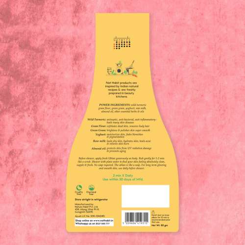 Nat Habit: Fresh Wild Turmeric Body Ubtan