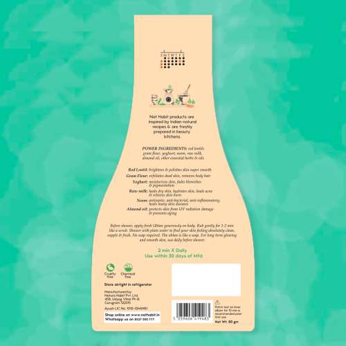Nat Habit: Fresh Masoor Rub Body Ubtan