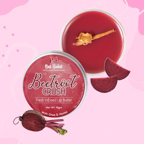 Nat Habit: Beetroot Lip Balm - 10gm Nat Habit: Beetroot Lip Balm - 10gm