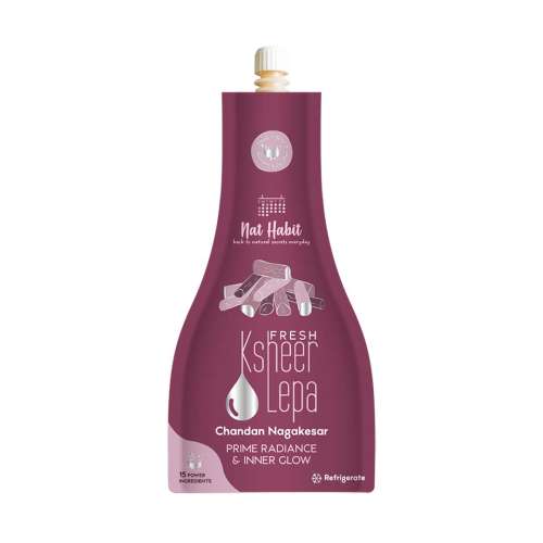 Nat Habit: Fresh Chandan Nagakesar Ksheer Lepa Face Pack Mask - 40gm