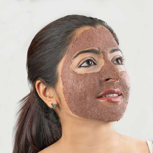 Nat Habit: Fresh Flaxseed Manjistha Ksheer Lepa Face Pack Mask, Prevents Wrinkles - 40gm