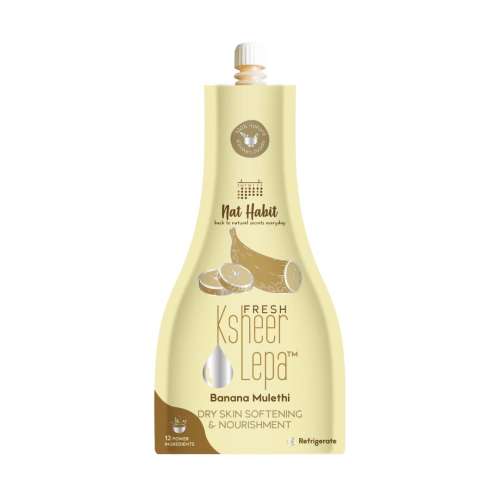 Nat Habit: Fresh Banana Mulethi Ksheer Lepa Face Pack Mask - 40gm Nat Habit: Fresh Banana Mulethi Ksheer Lepa Face Pack Mask - 40gm